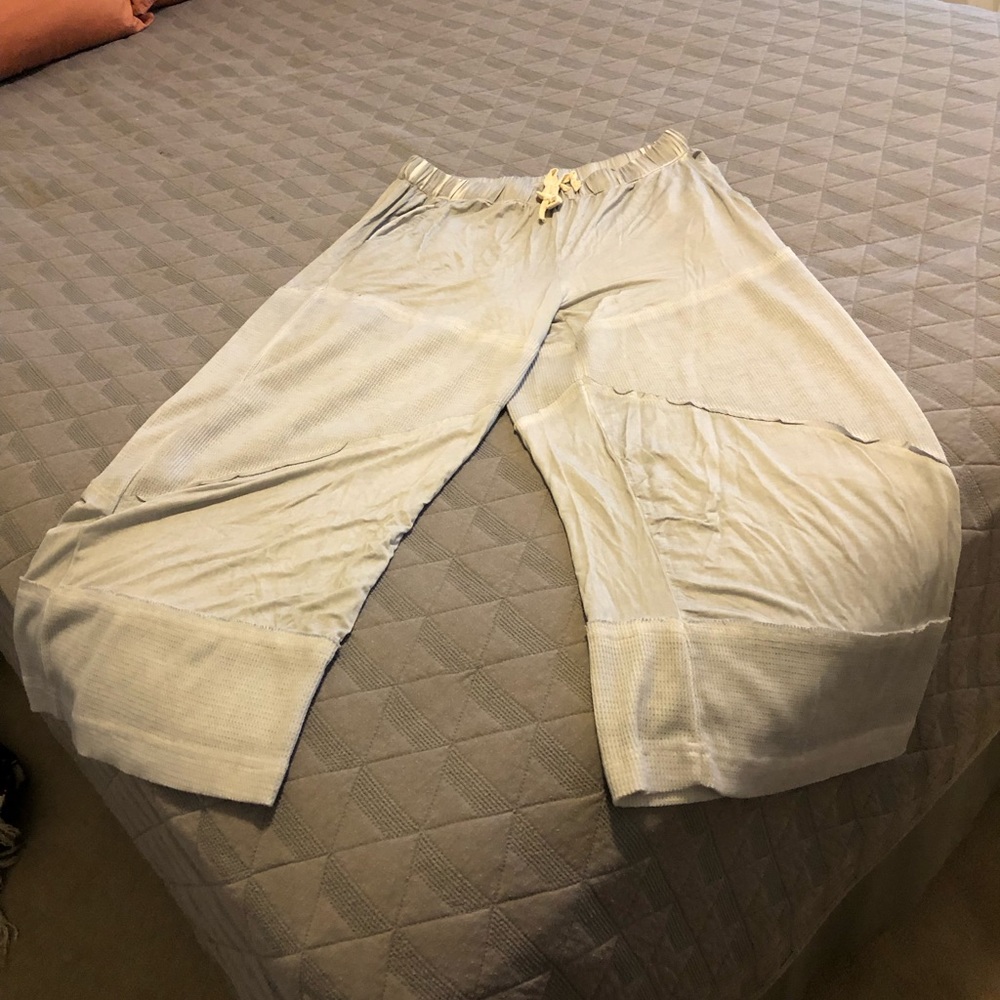 Dove Grey Loose Knit Culottes